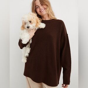 Aerie NWT brown unreal sweater